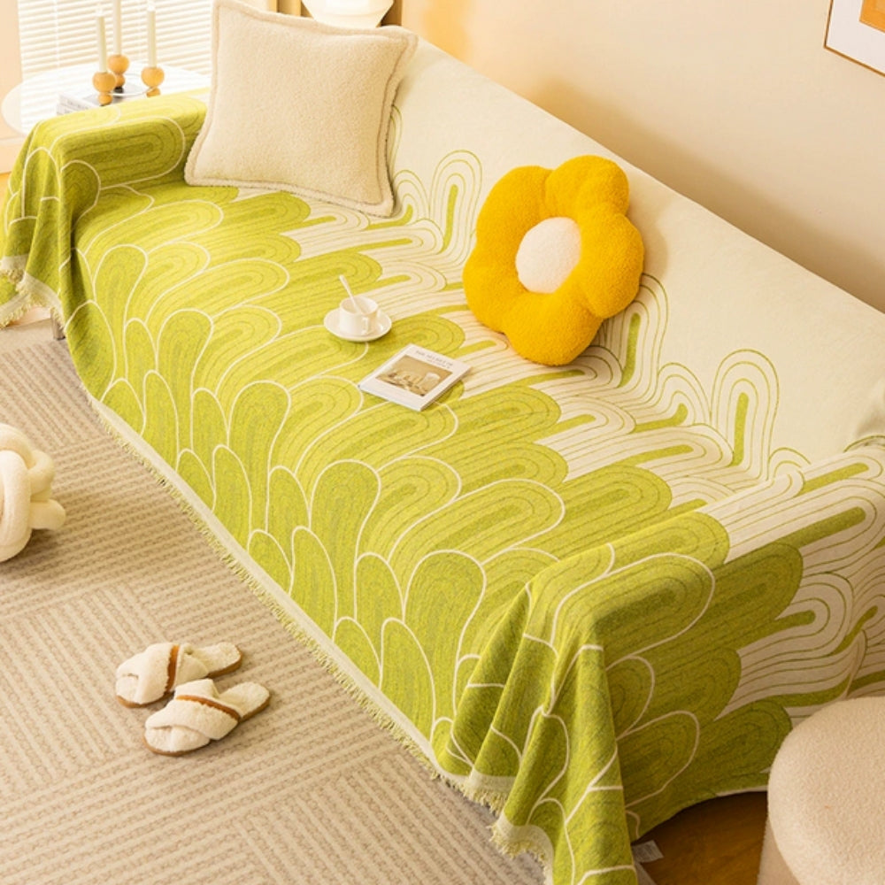 Housse de canapé en chenille arches arc-en-ciel – Lime Bloom
