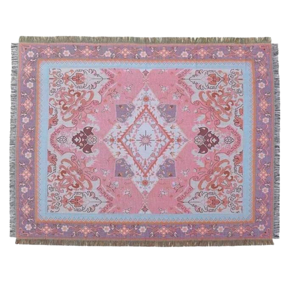 Plaid tapisserie bohème aztèque
