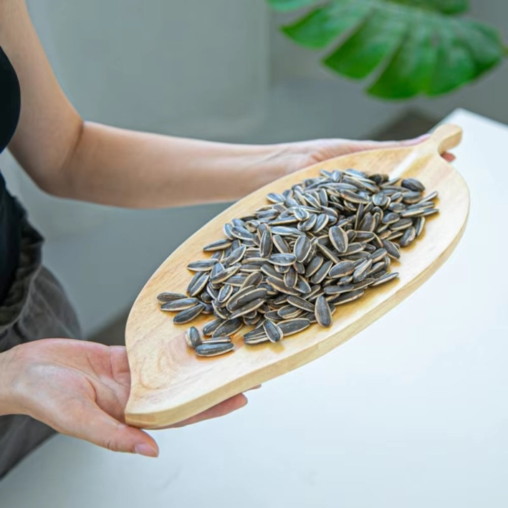 Plateaux de service en bois feuille rustique