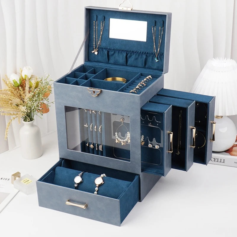 Boîte À Bijoux Cuir Grand Modèle