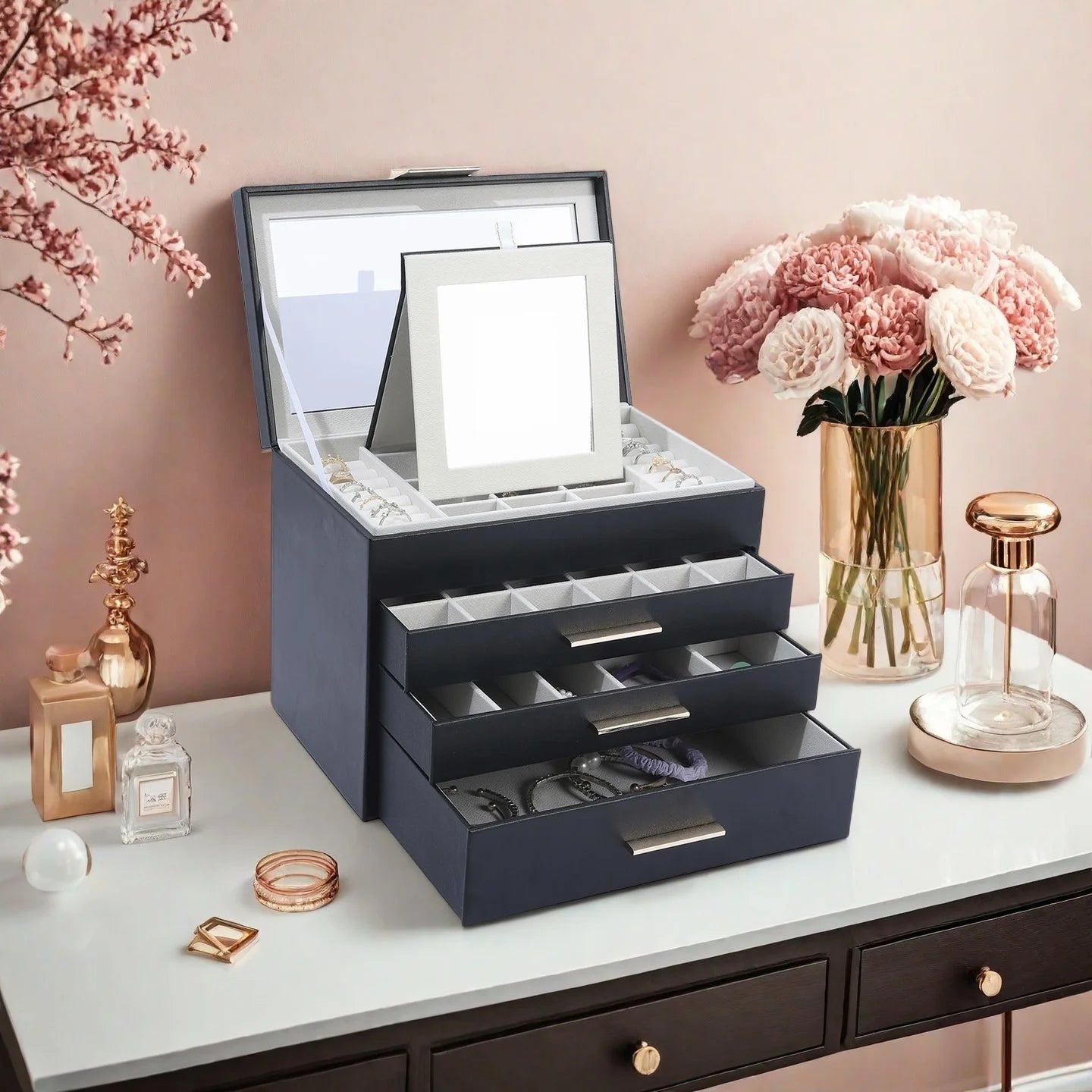 Boîte À Bijoux Avec Mirroir