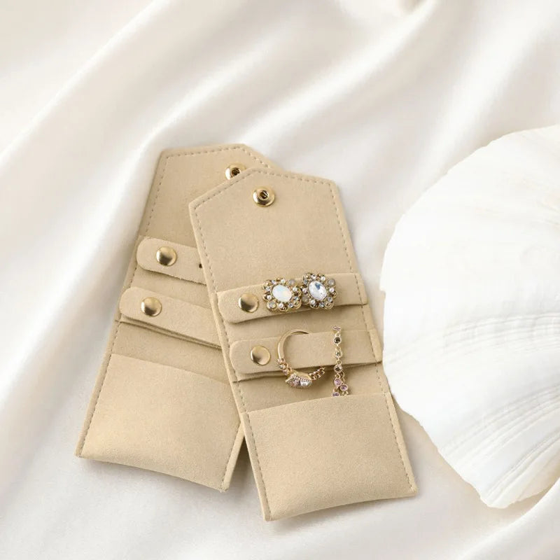 Pochette Bijoux Voyage Suédine