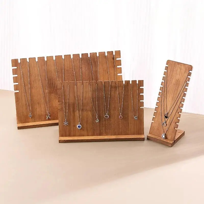 Présentoir Colliers Bois Naturel