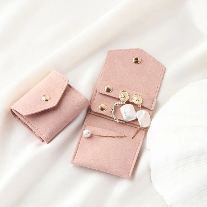 Pochette Bijoux Voyage Suédine