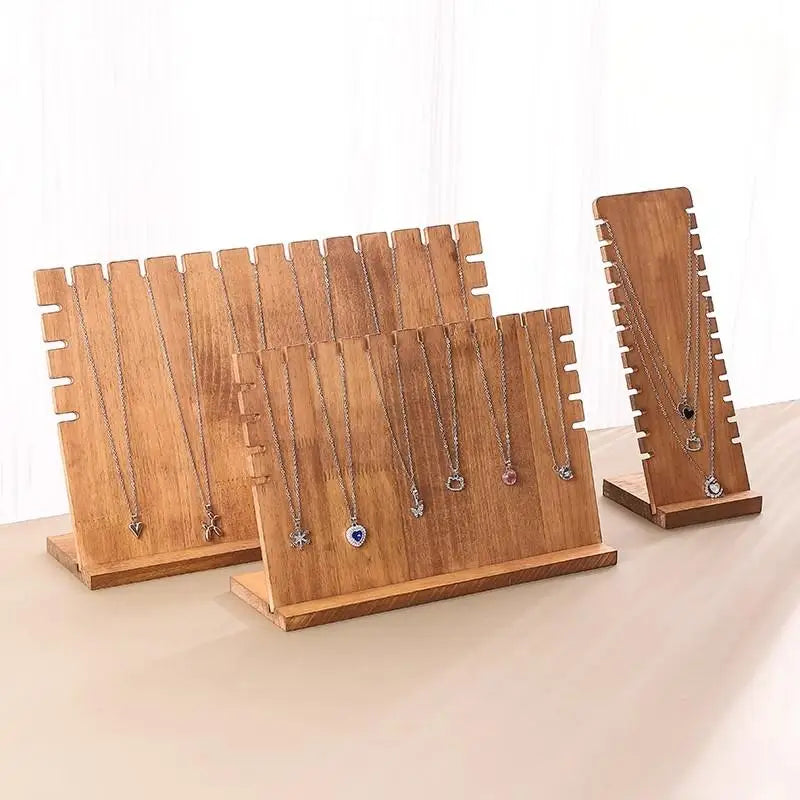 Présentoir Colliers Bois Naturel