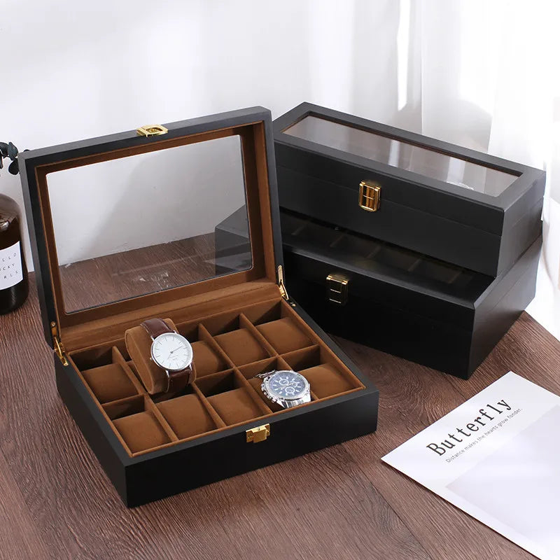 Boîte À Montres Avec Vitre