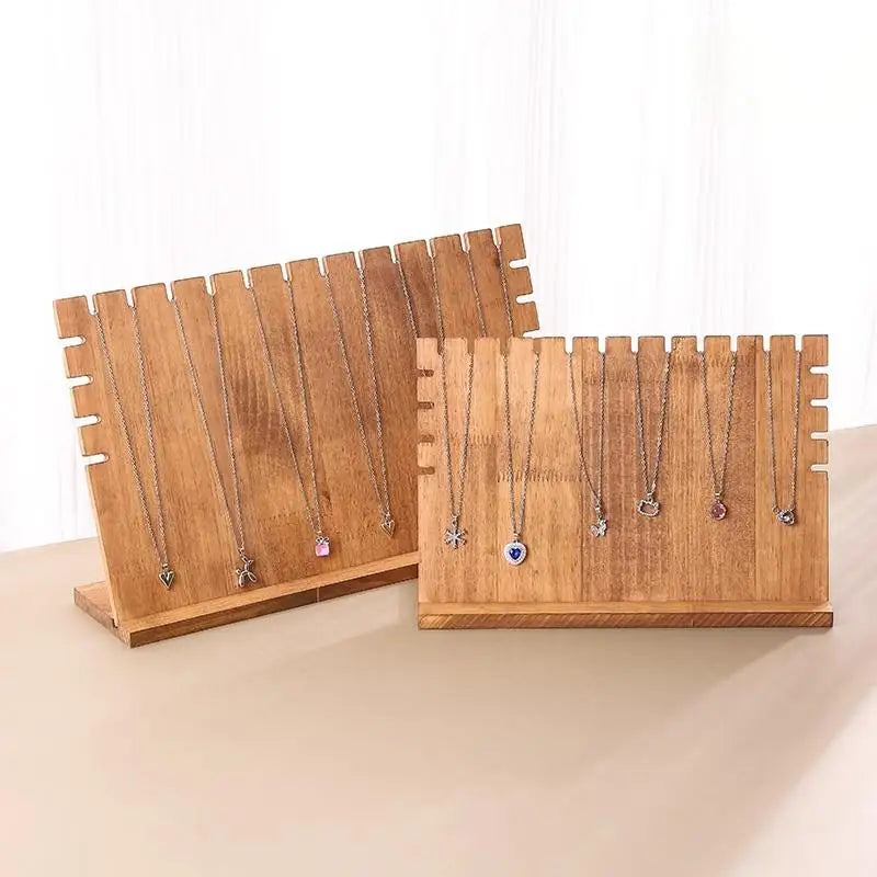 Présentoir Colliers Bois Naturel