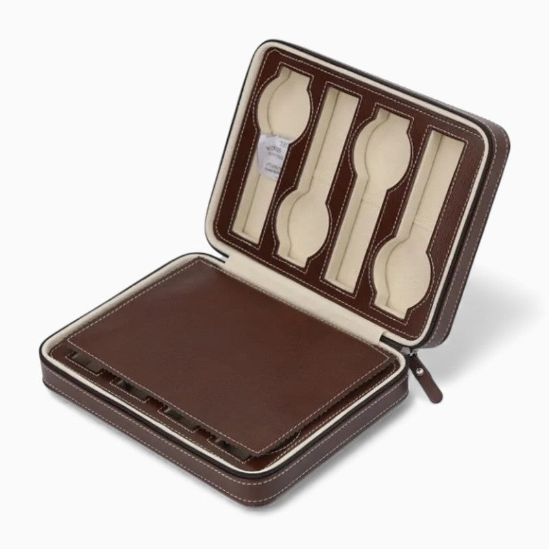 Boîte À Montres En Cuir Voyage