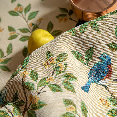 Nappe Lavish Heritage fleurs et oiseaux