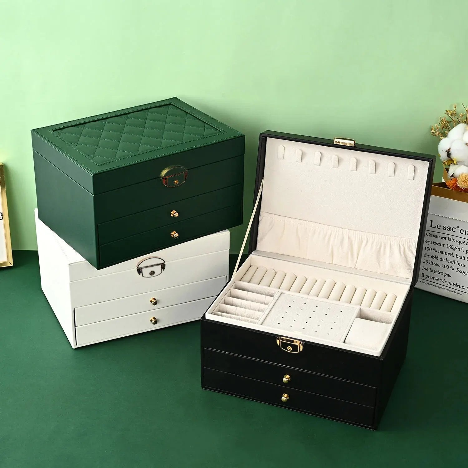Boîte A Bijoux Femme Cuir