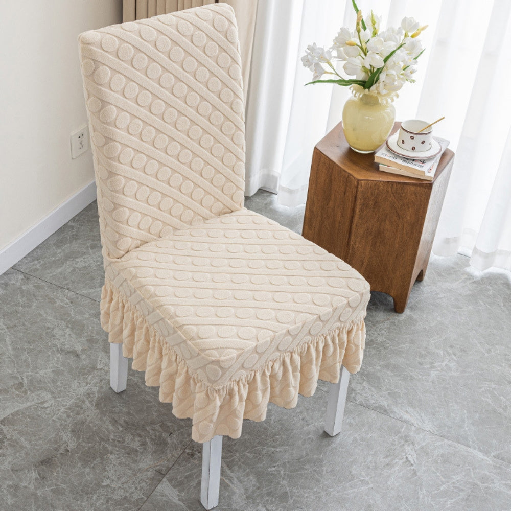 Housse de chaise ovale tricotée Seraphine