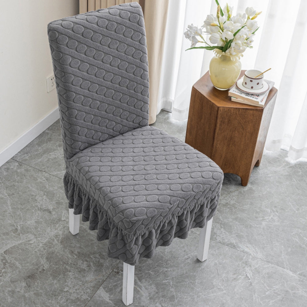 Housse de chaise ovale tricotée Seraphine
