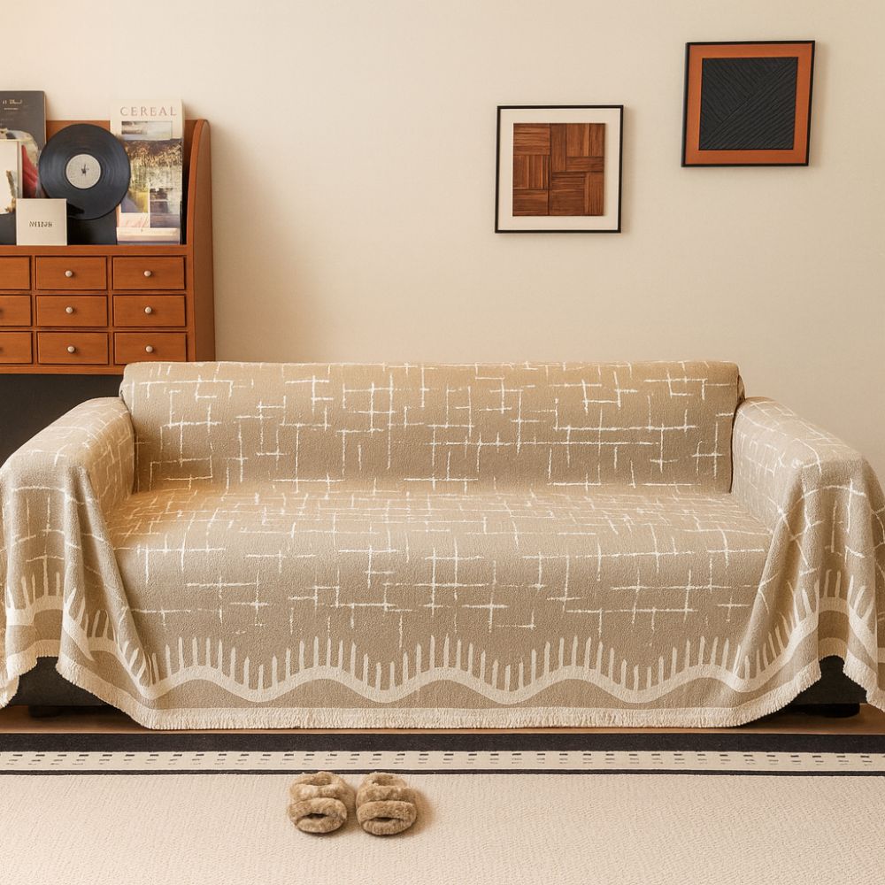 Housse de canapé Serene Horizon – Beige Glow