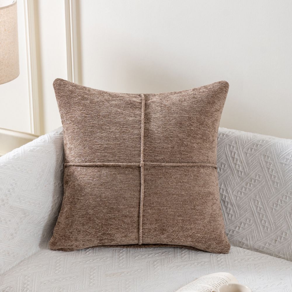 Housse de coussin Serene Stitch – Taupe