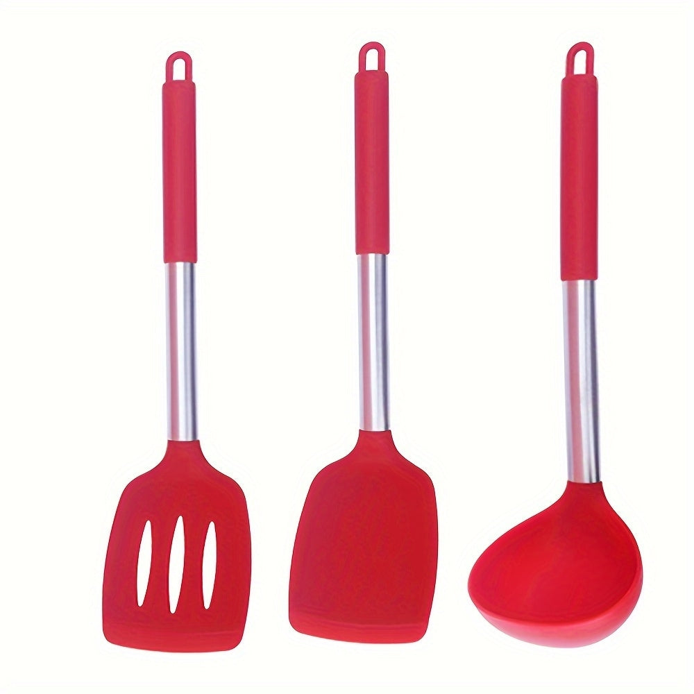 Set d'ustensiles de cuisine en silicone FlexiChef | 3 pièces