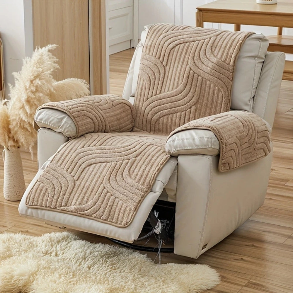 Housse de fauteuil relax épaisse antidérapante Silven – Onyx Wave