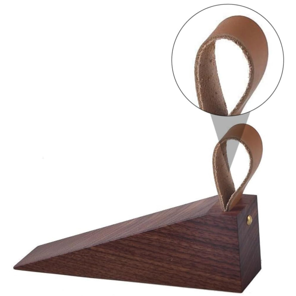 Butée de porte élégante en bois