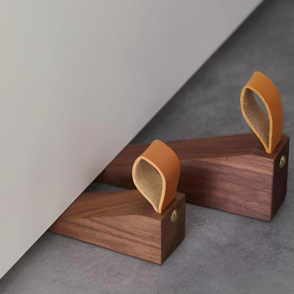 Butée de porte élégante en bois – Clair Oak