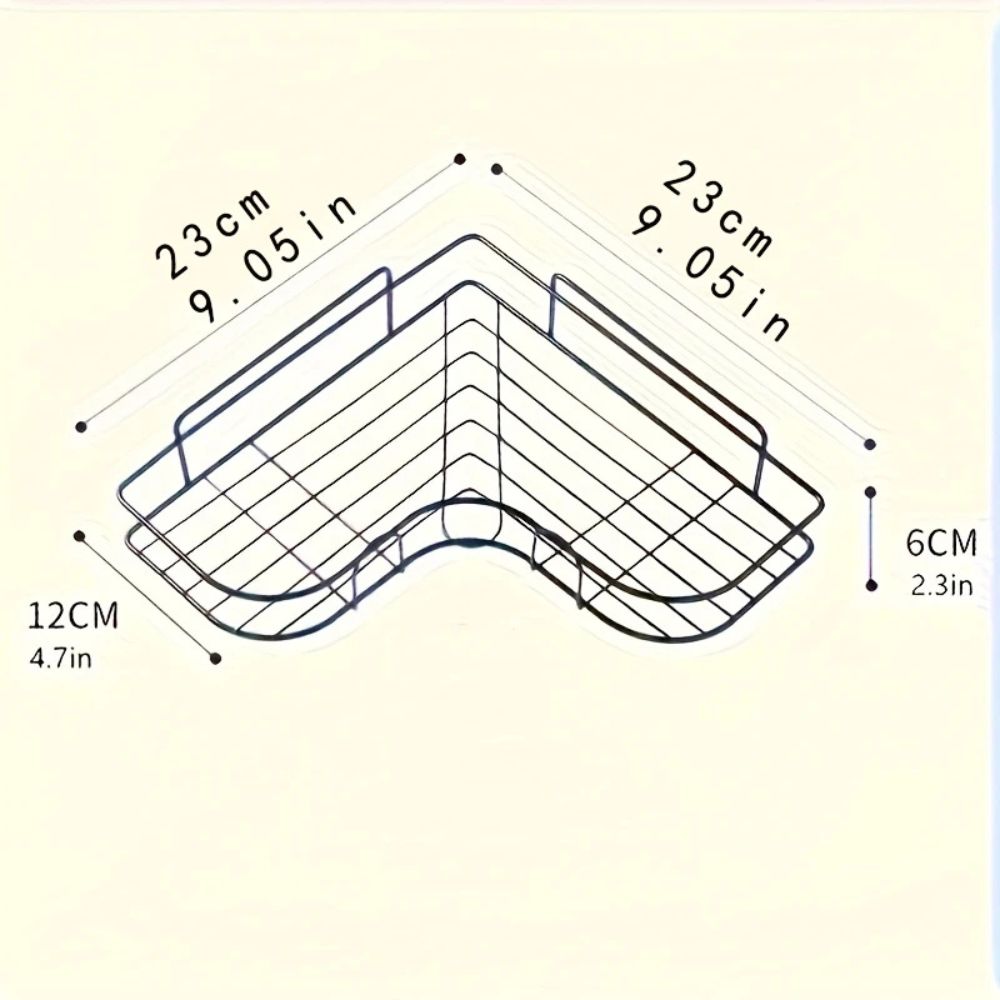 Étagère de douche d'angle pour salle de bain