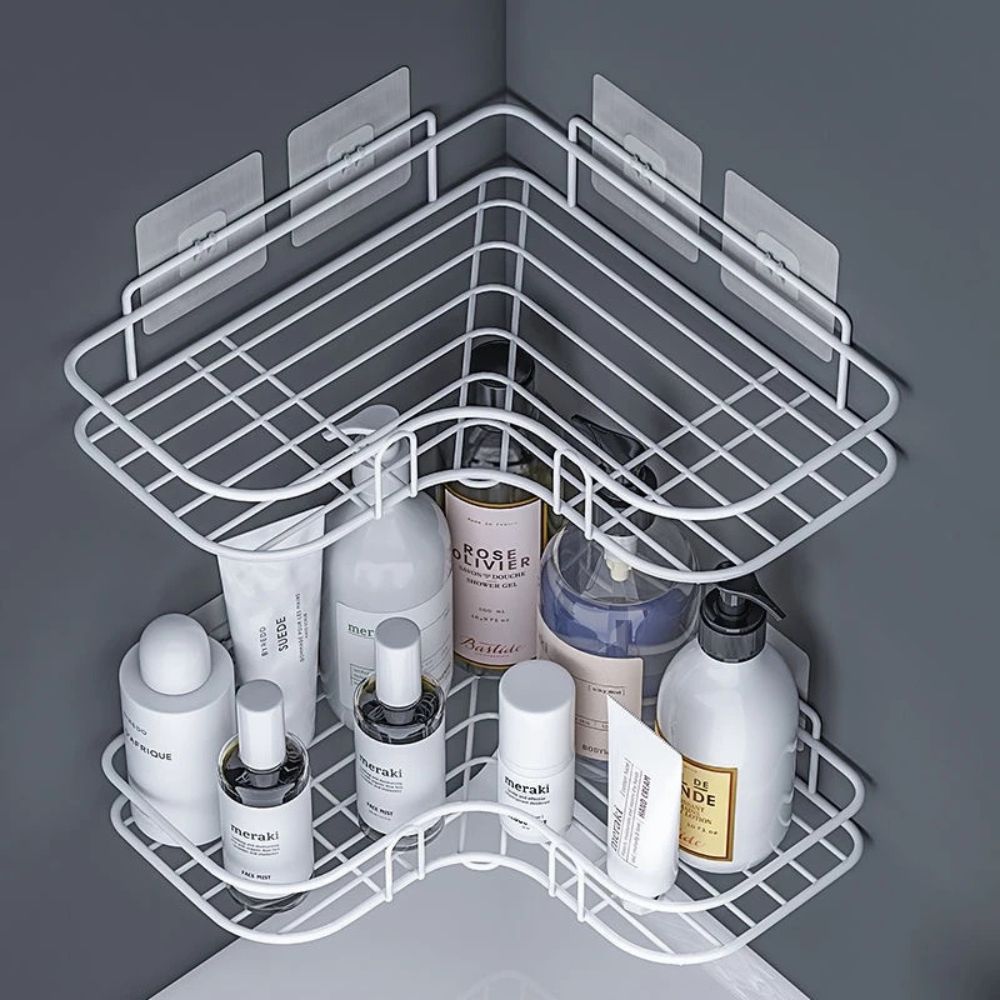 Étagère de douche d'angle pour salle de bain