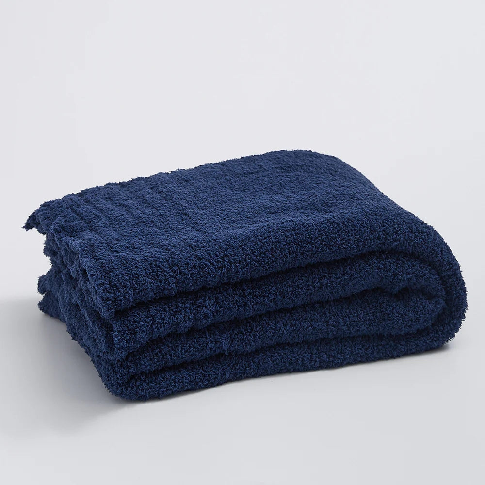 Plaid tricoté minimaliste Soft Nest