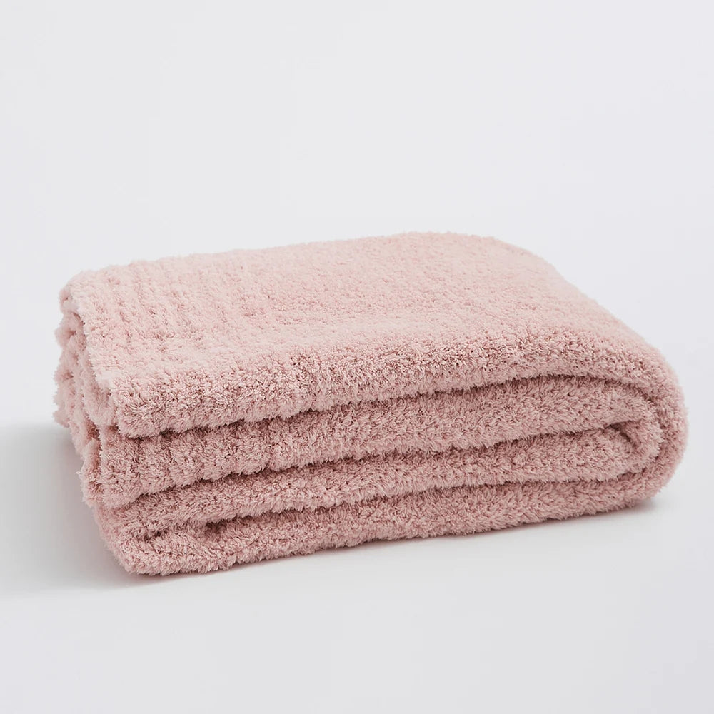 Plaid tricoté minimaliste Soft Nest