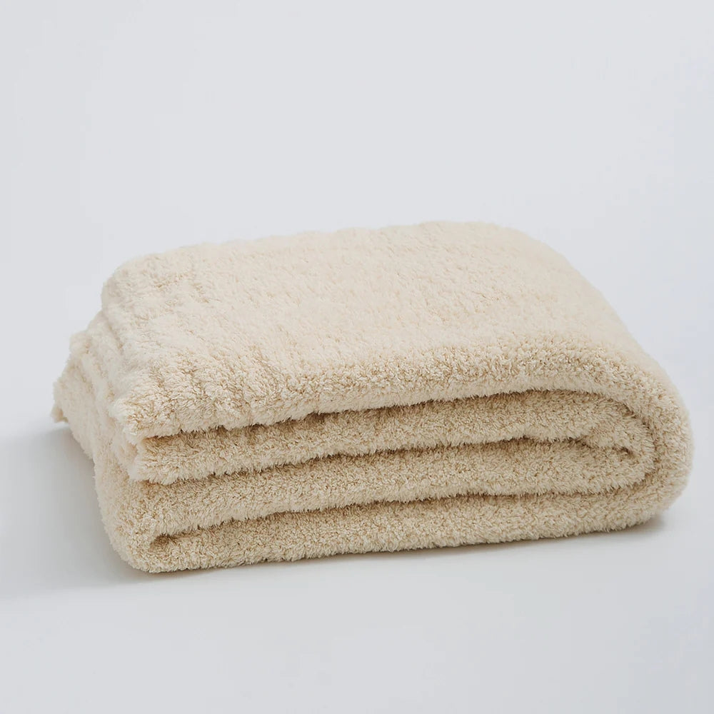 Plaid tricoté minimaliste Soft Nest