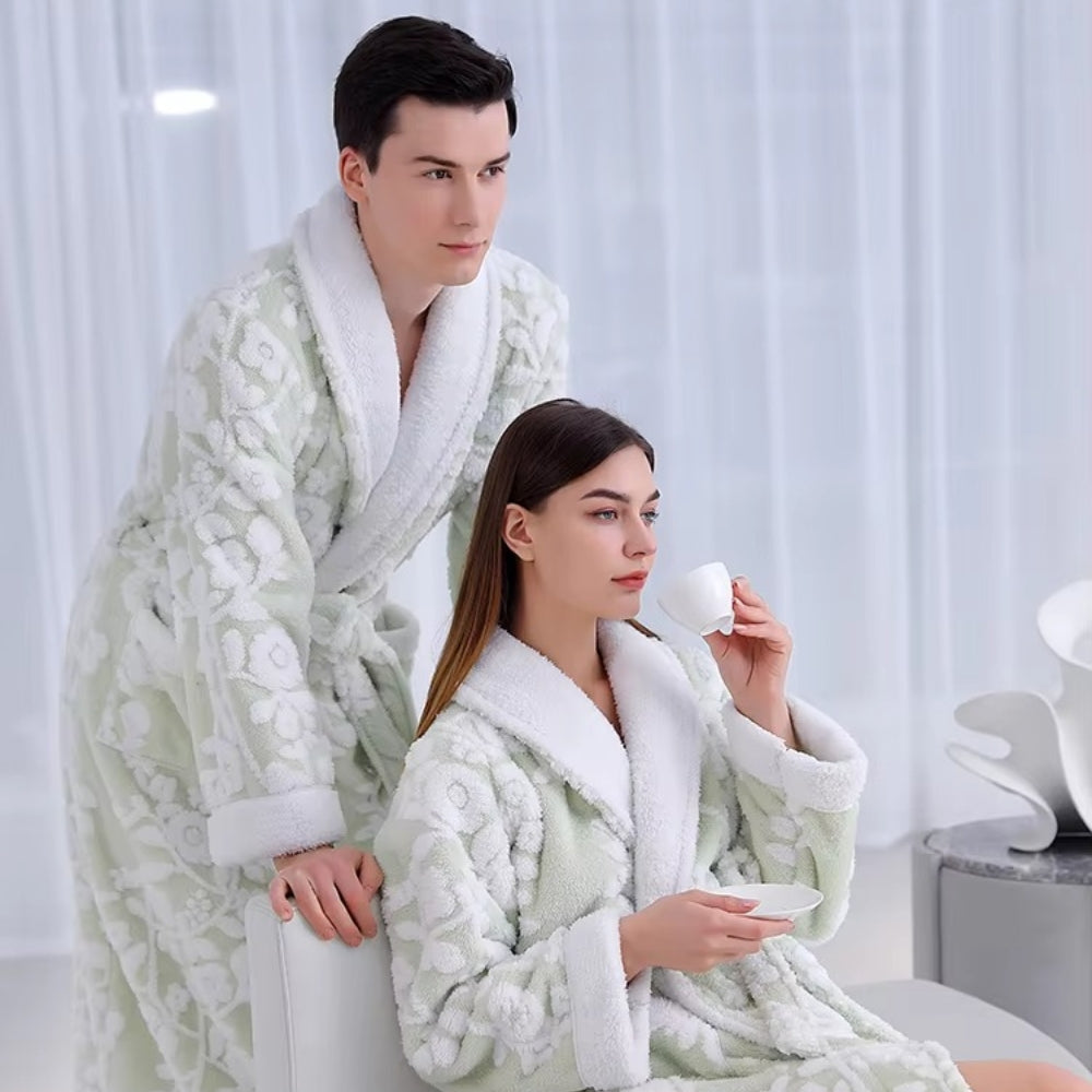 Peignoir jacquard Solane Luxe