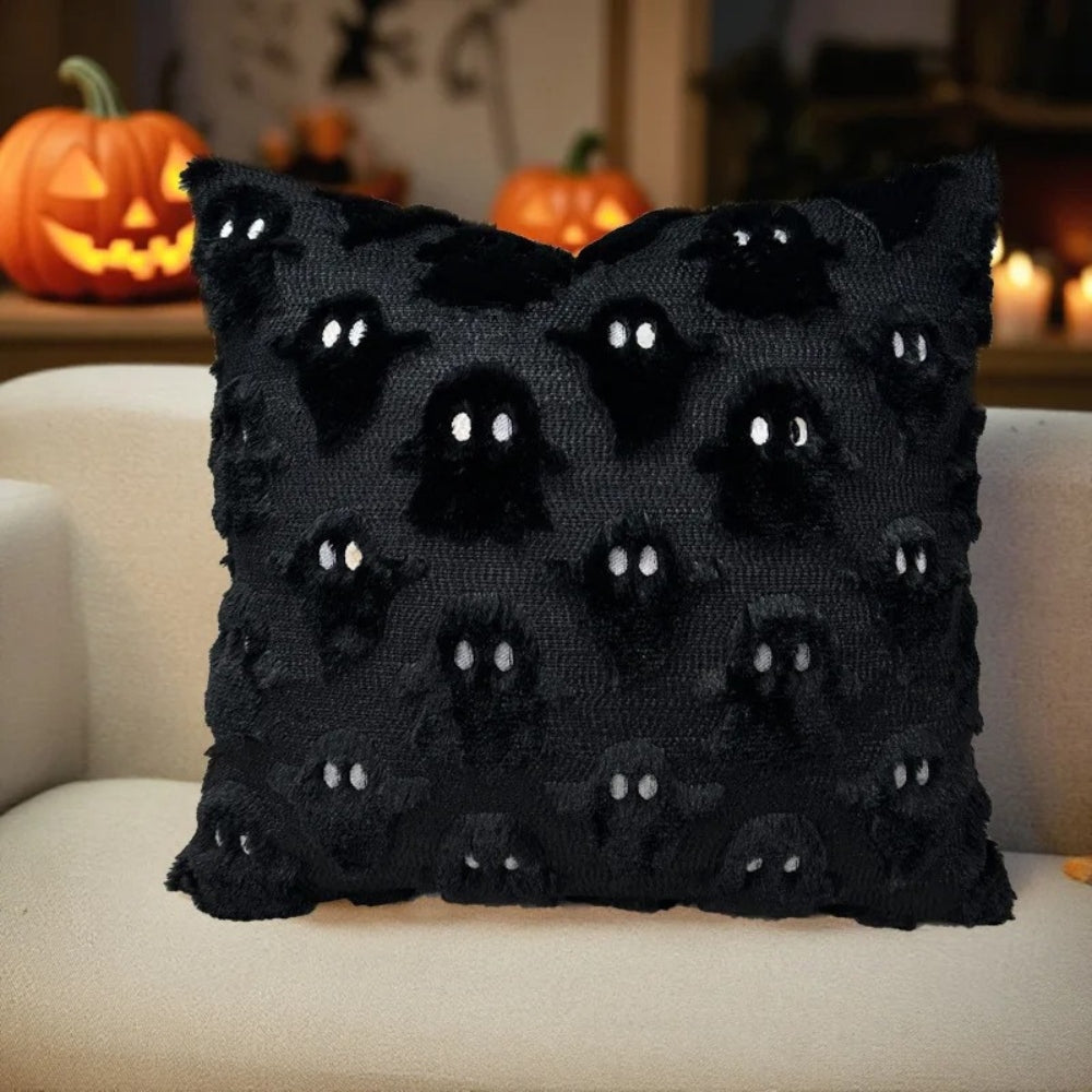 Housse de coussin fantôme d'Halloween