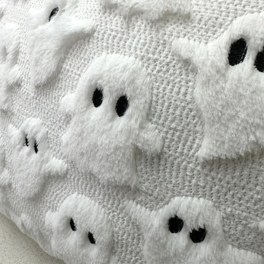 Housse de coussin fantôme d'Halloween