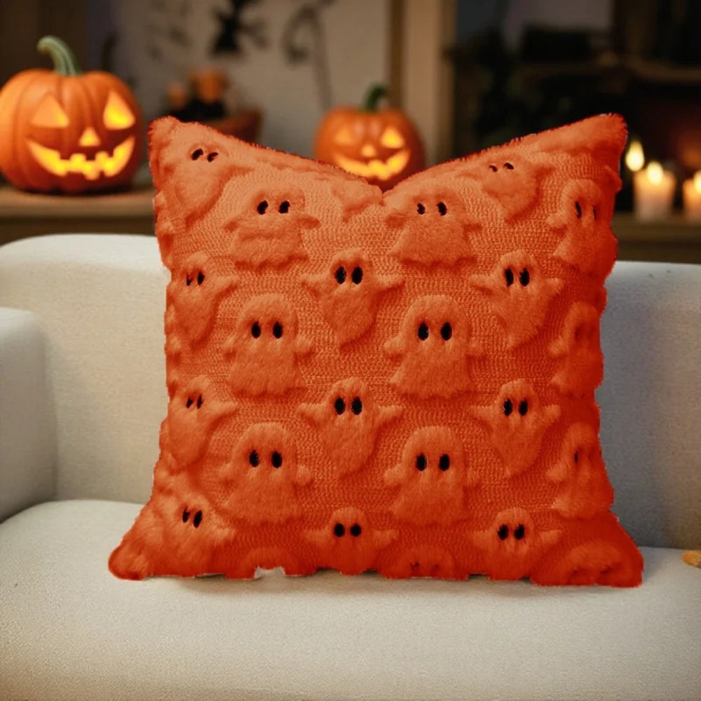 Housse de coussin fantôme d'Halloween
