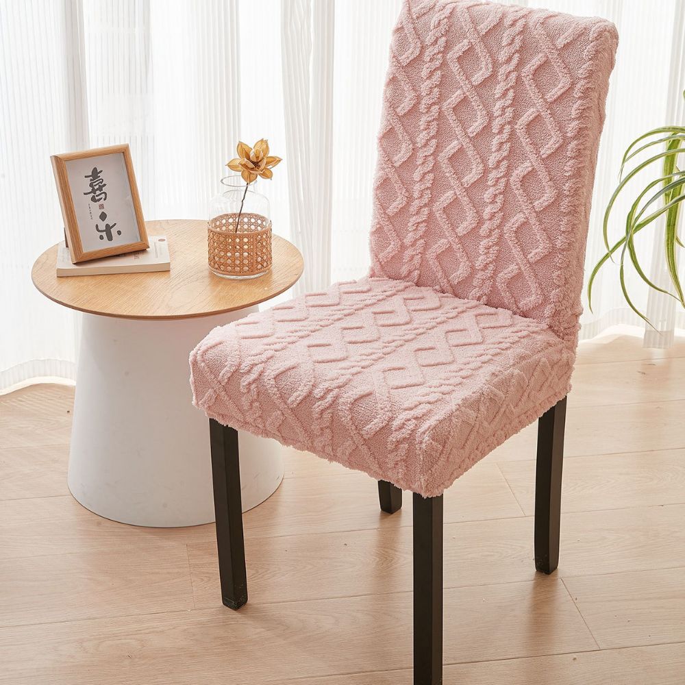 Housse de chaise extensible jacquard