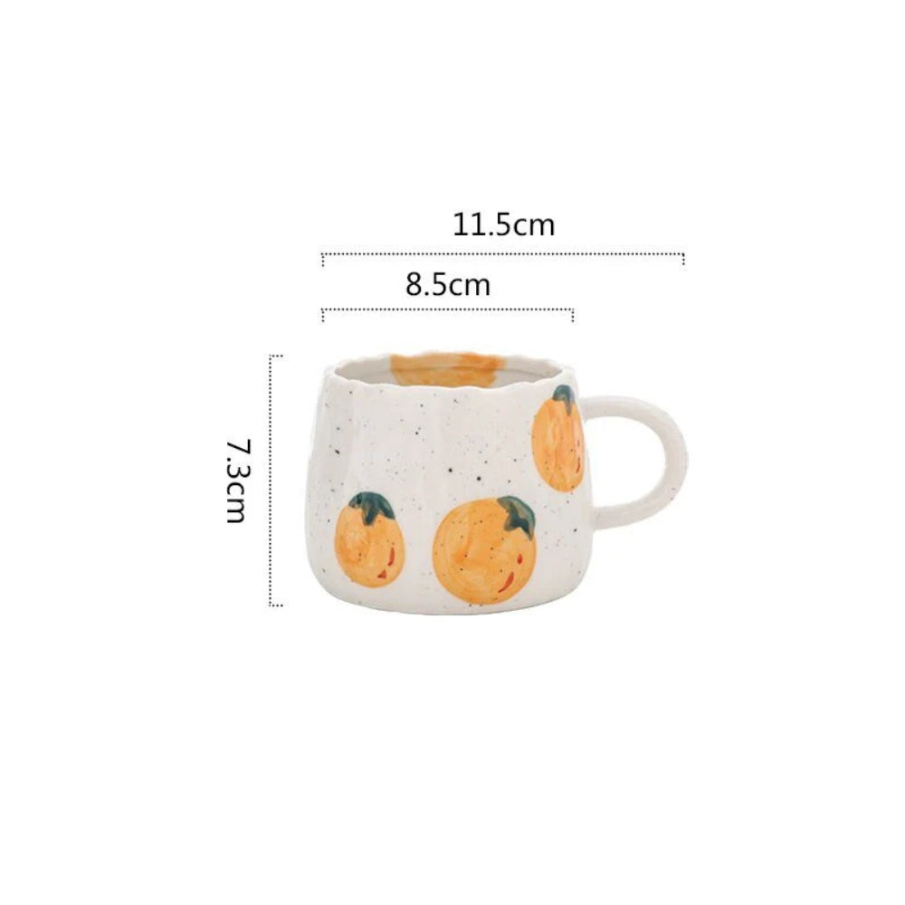 Collection de mugs en céramique fruits ensoleillés