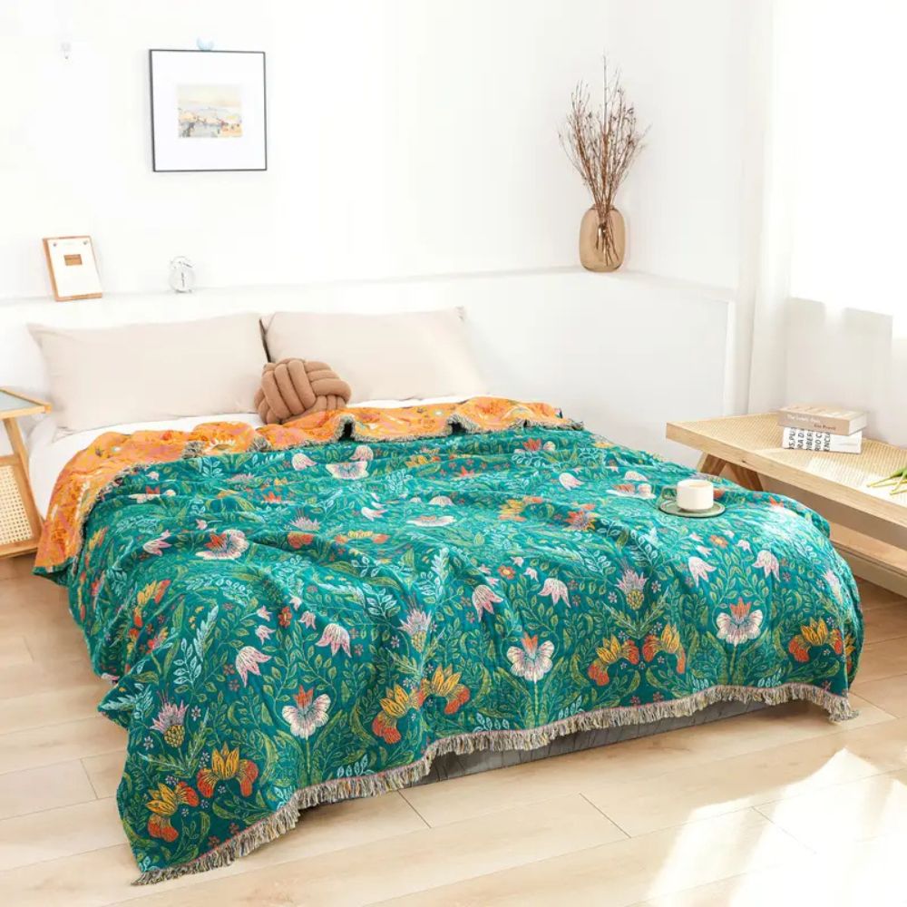 Plaid en coton Sunset Forest – 59"x79"