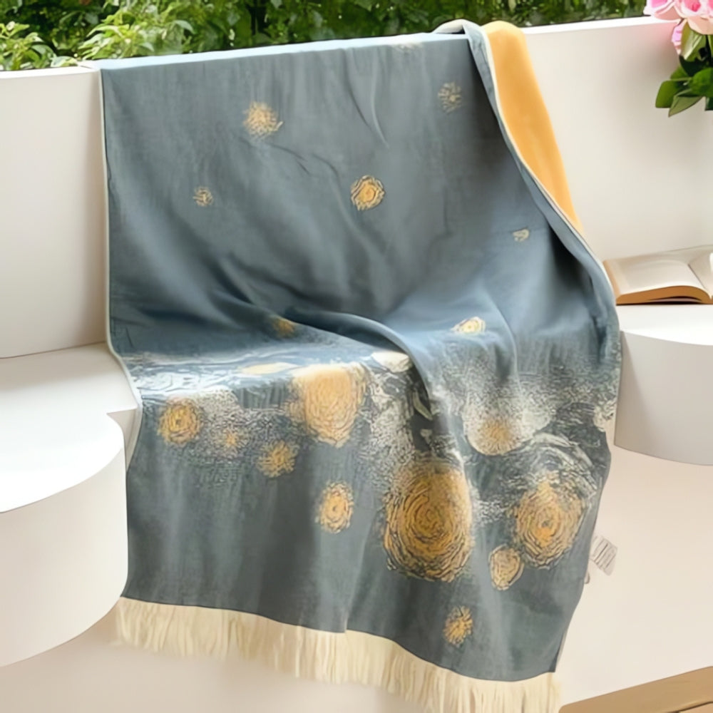 Serviette en coton Midnight Swirls – Starry Night