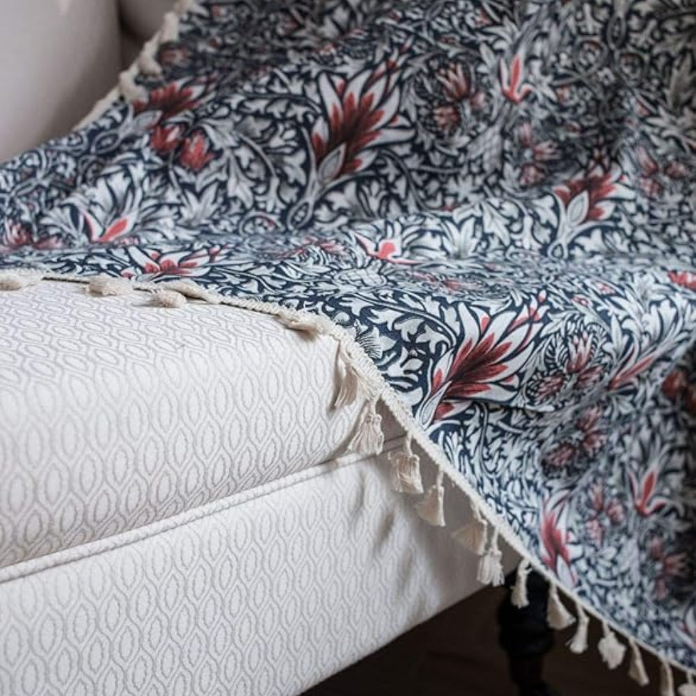 Rideau tapisserie fleuri Thistle Ebonleaf