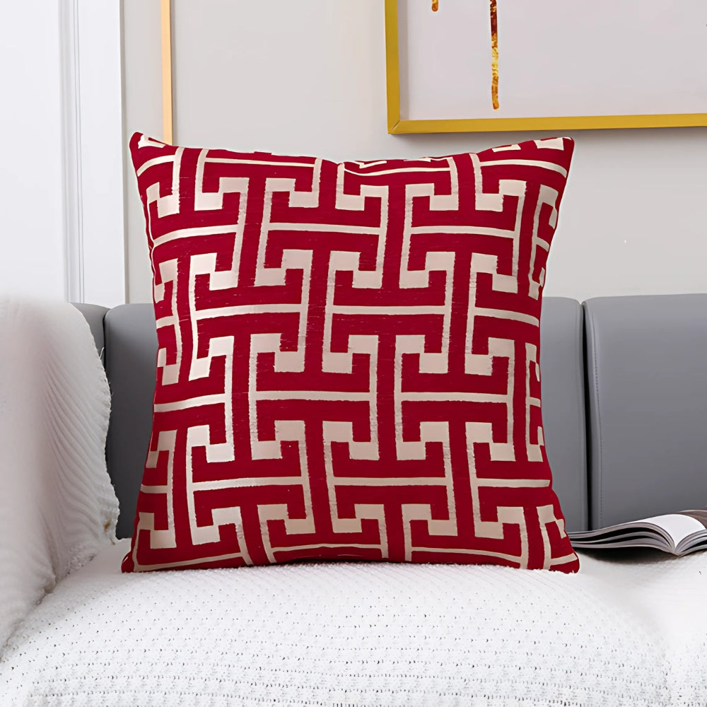 Housse de coussin motif labyrinthe intemporel – Cloud Circuit