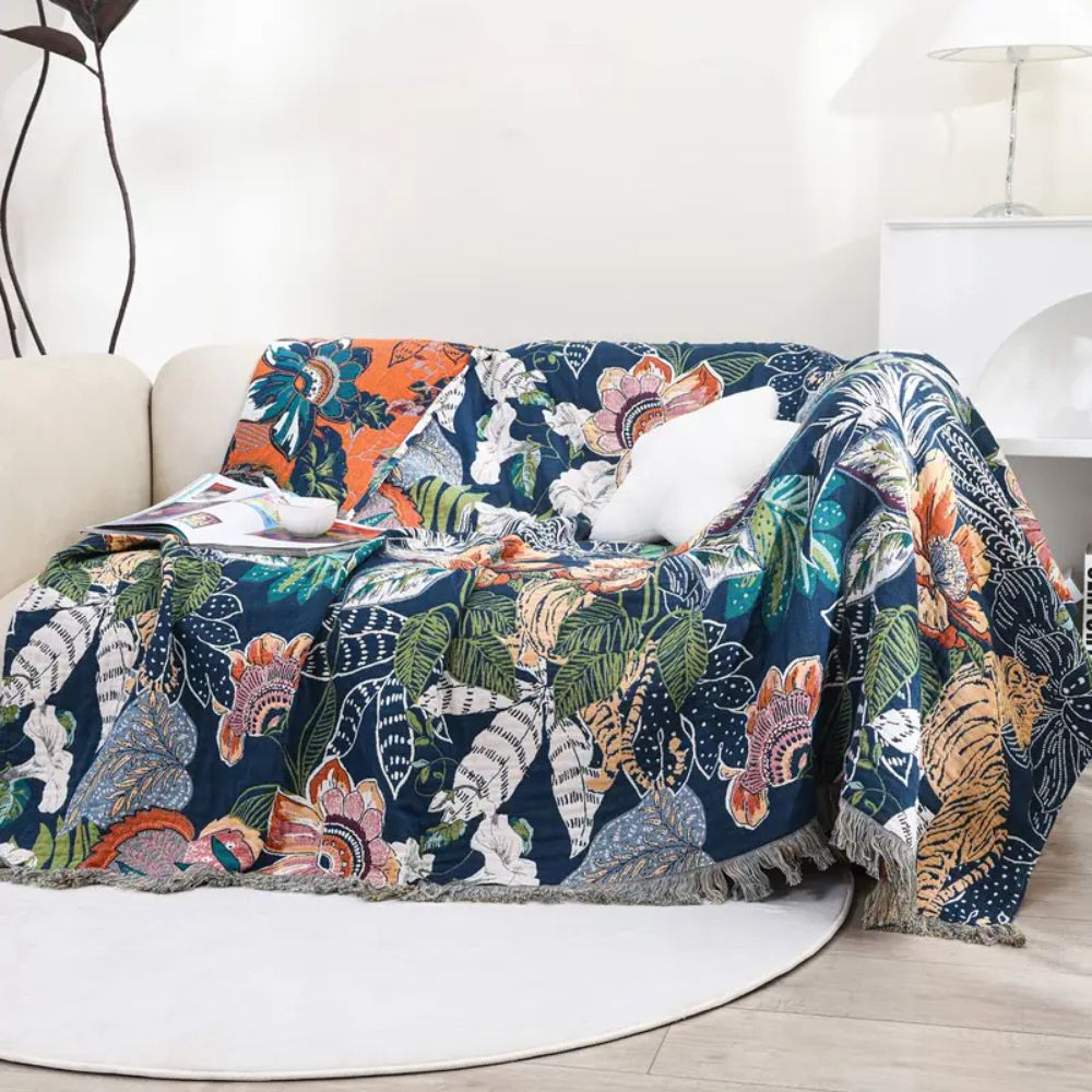 Plaid en coton Tropic Twilight