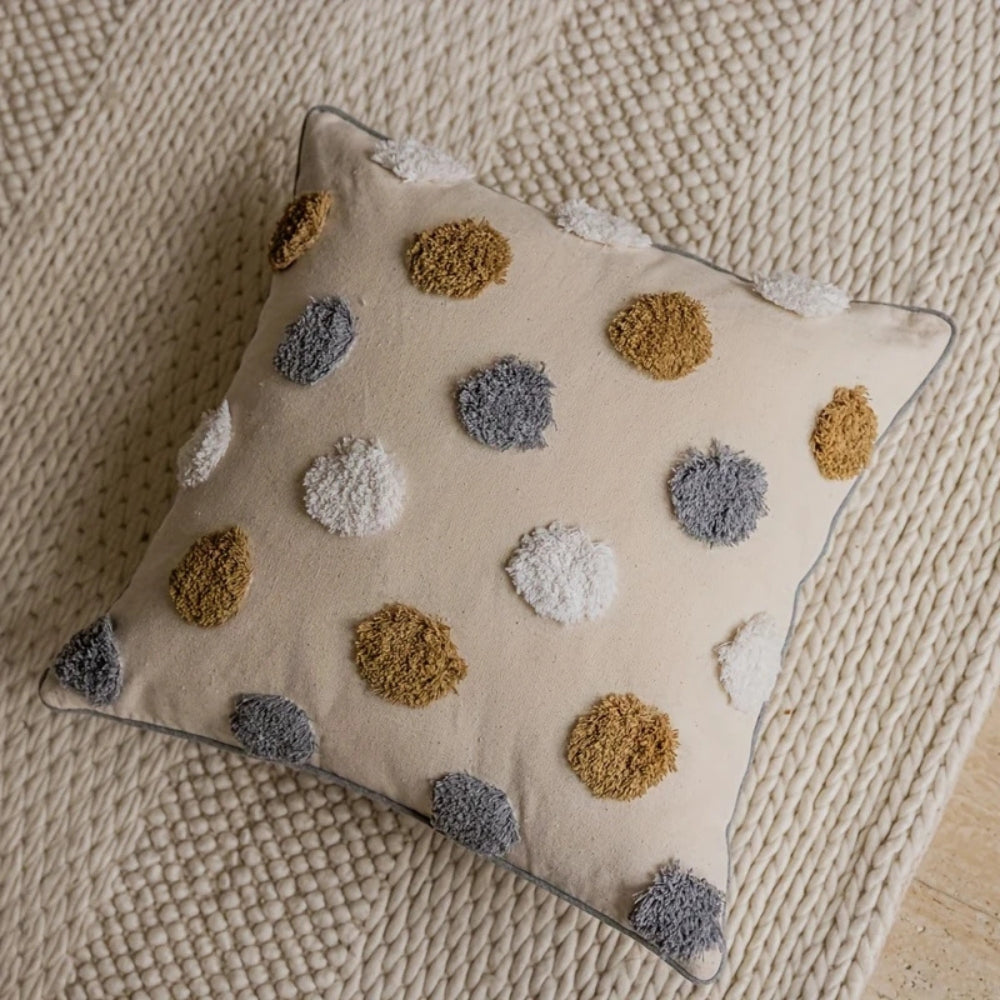 Housse de coussin à pois Valmora