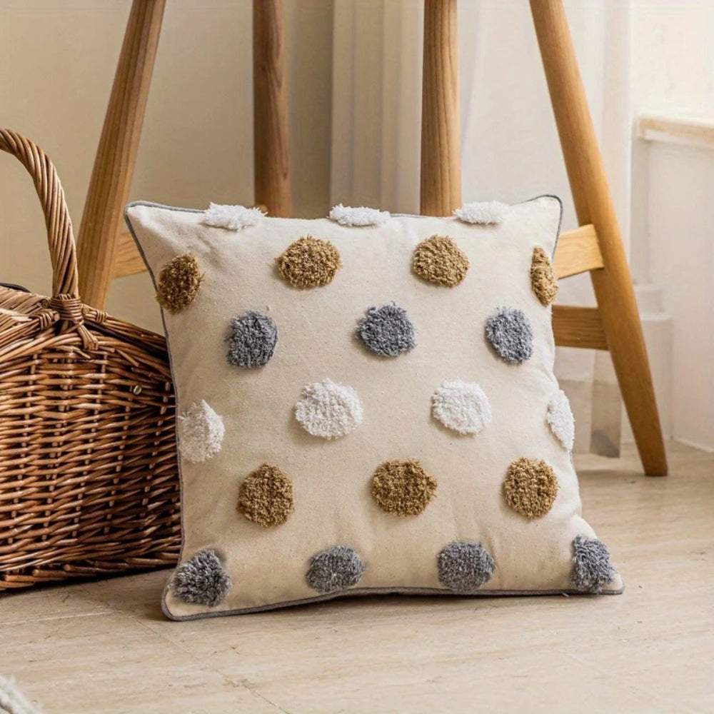 Housse de coussin à pois Valmora