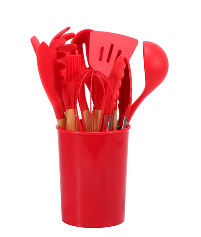 Set d'ustensiles de cuisine en silicone