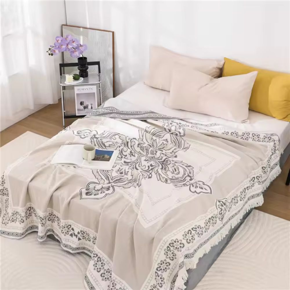 Plaid boho en coton mandala Wander – Dorébloom