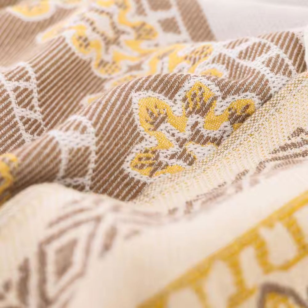Plaid boho en coton mandala Wander