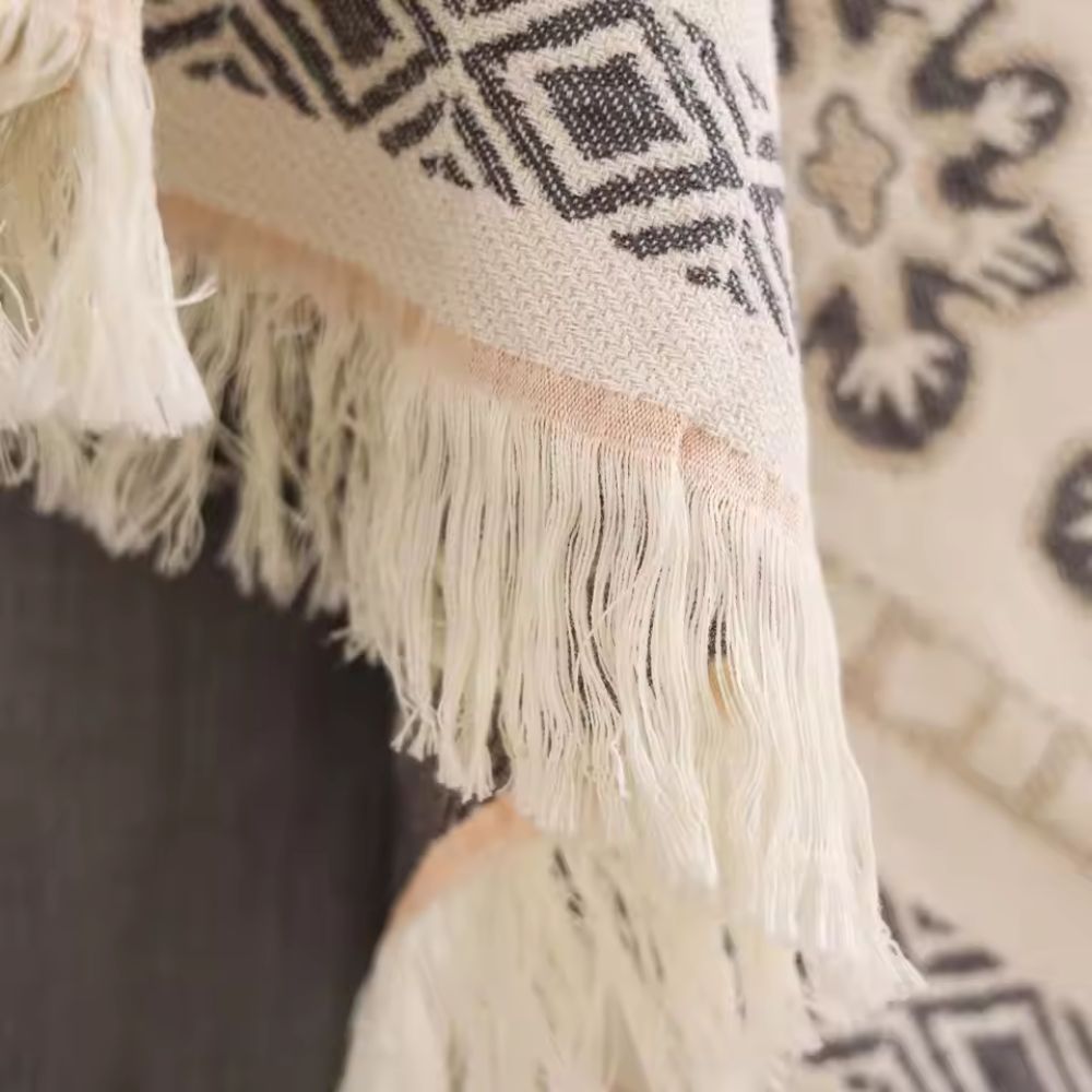 Plaid boho en coton mandala Wander