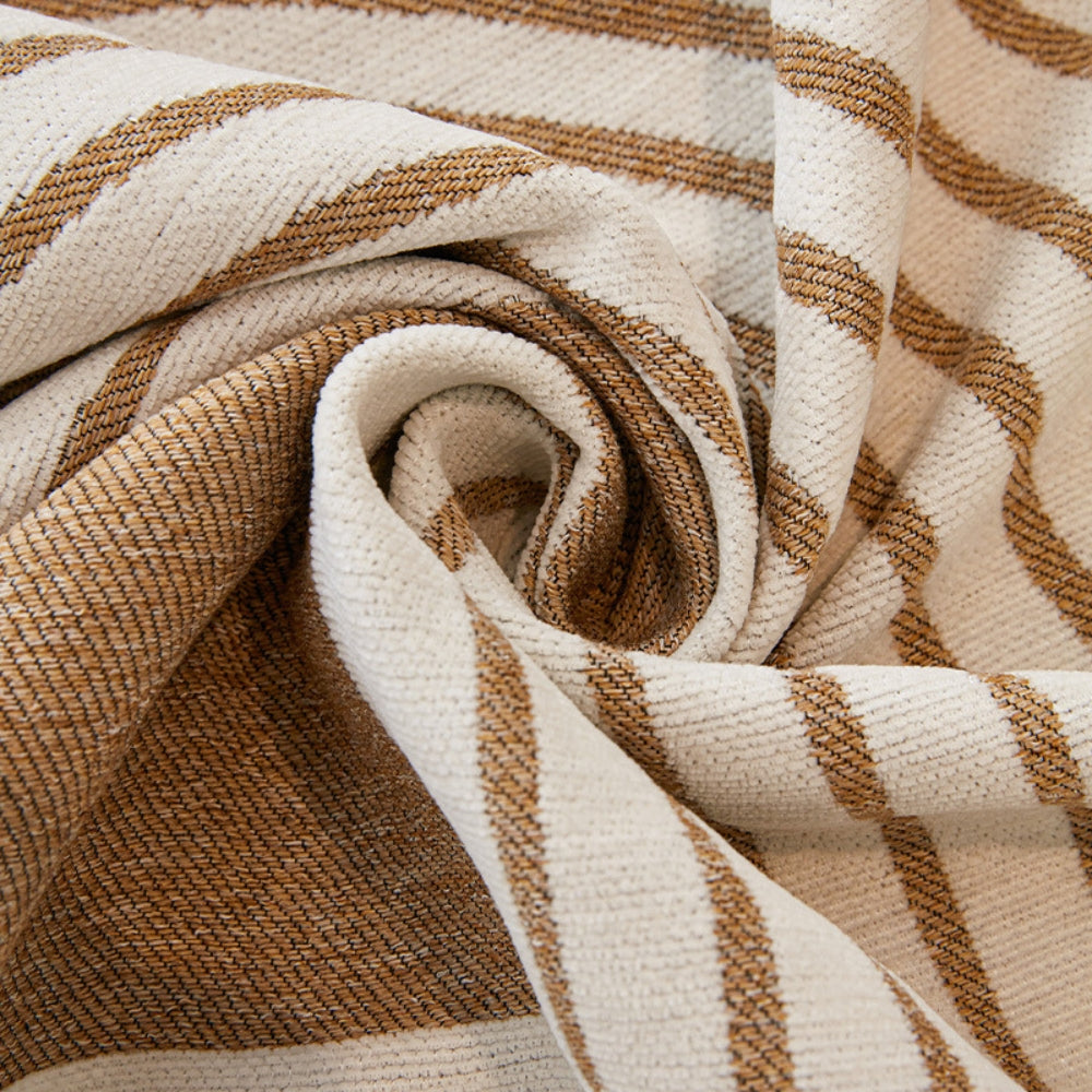 Housse de canapé boho rayures ondulées