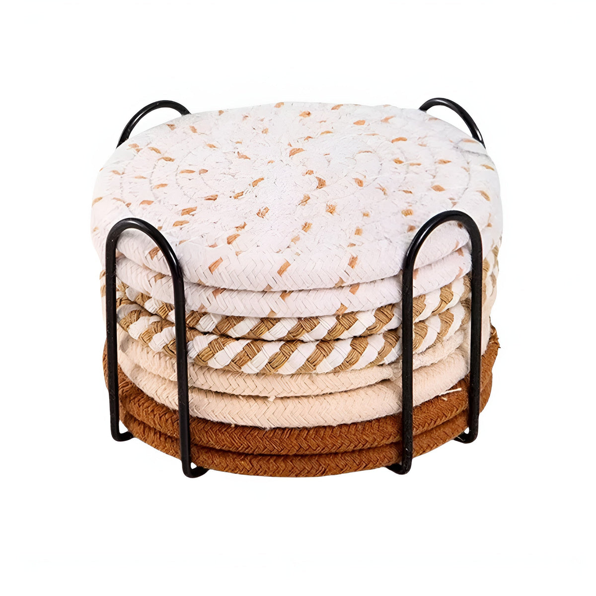 Set de sous-verres tressés | Lot de 8
