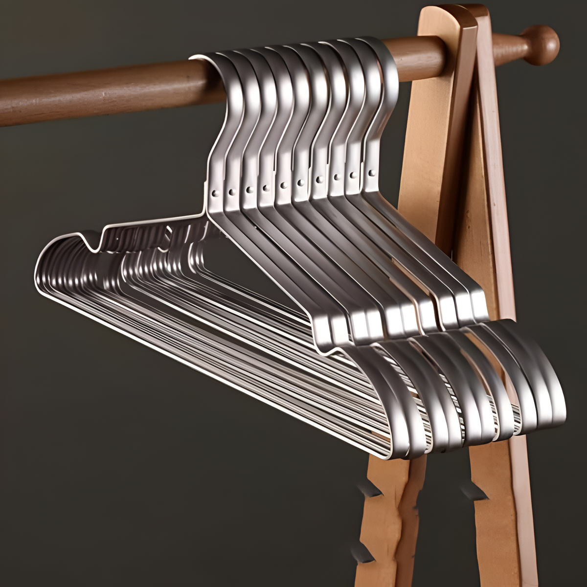 Cintres antidérapants en aluminium