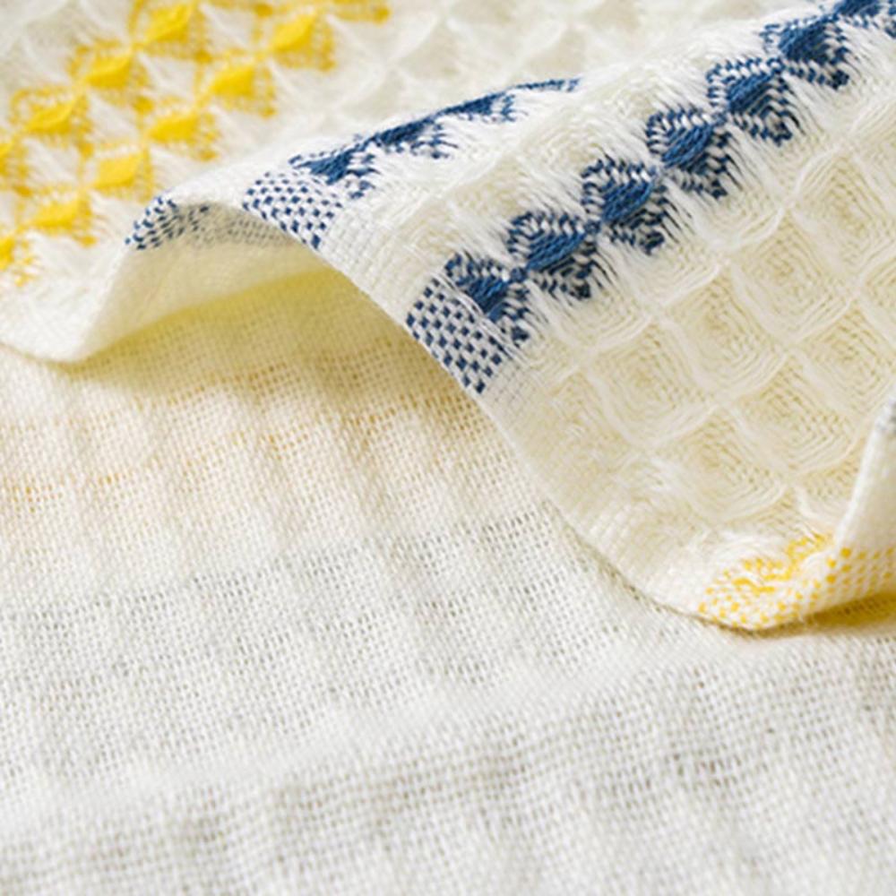 Serviette de bain en coton à rayures color-block