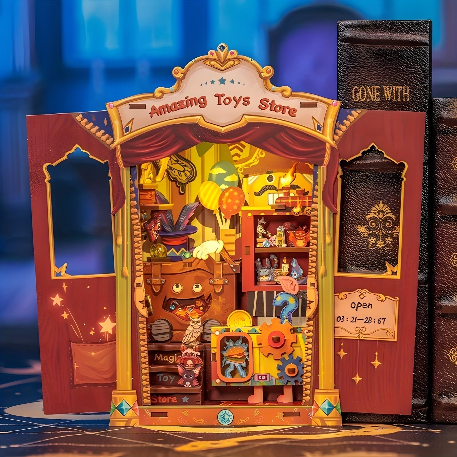 Kit bois 3D librairie miniature
