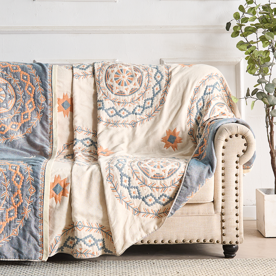 Serene Mandala | Plaid en coton